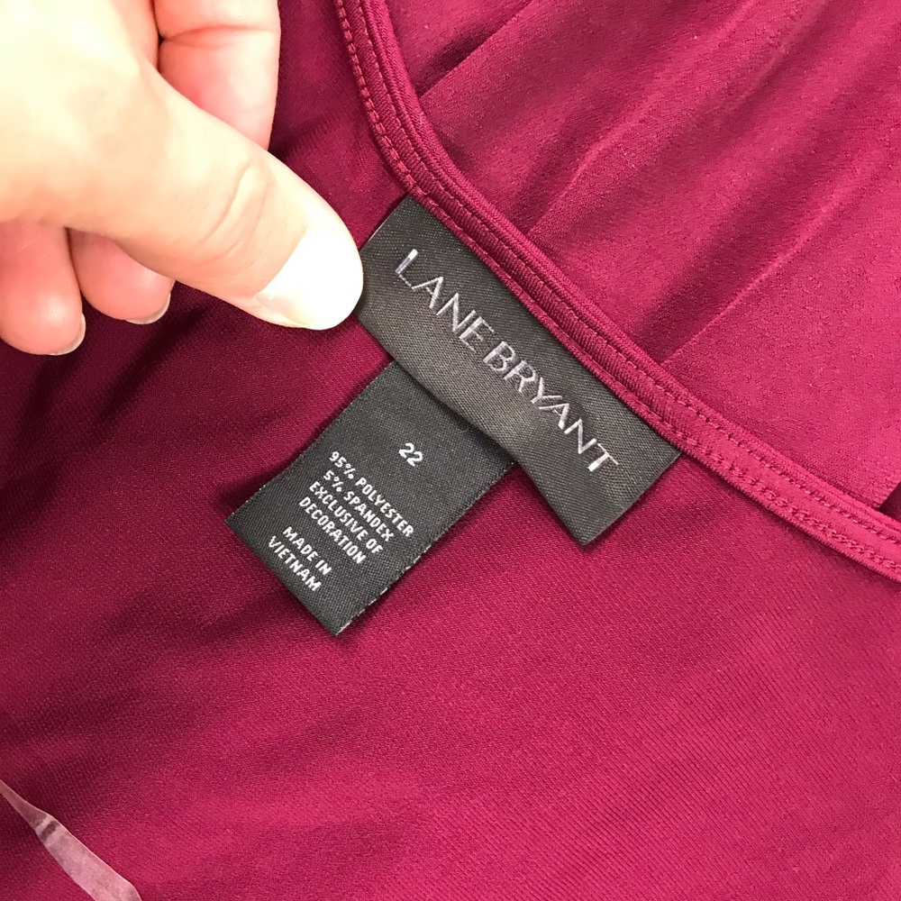 New Lane Bryant Ruffle Maxi Dress Scoop Back - Picture 2 of 9